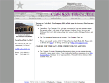 Tablet Screenshot of castlerocktitle.biz